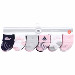 Luvable Friends 10728168_SAILBOAT_0-6M sock Male 12 pair(s)