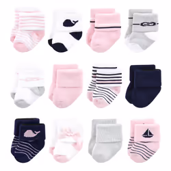 Luvable Friends 10728168_SAILBOAT_6-12M, Baby (0 - 2 years), Male, 6-12 M, 12 pair(s)