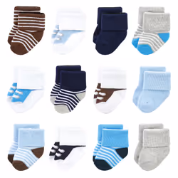 Luvable Friends 10728178_BLUENAVYSNEAKERS_6-12M, Baby (0 - 2 years), Male, 6-12 M