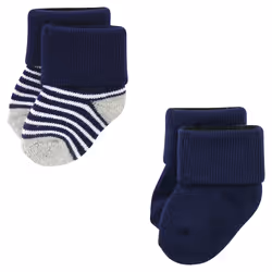 Luvable Friends 10728178_BLUENAVYSNEAKERS_6-12M sock Male