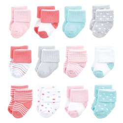 Luvable Friends 10728190_CORALDOTS_6-12M sock Female
