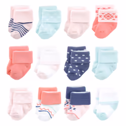 Luvable Friends 10728196_CORALMINTAZTEC_6-12M, Baby (0 - 2 years), Female, 6-12 M
