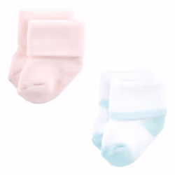 Luvable Friends 10728196_CORALMINTAZTEC_6-12M sock Female