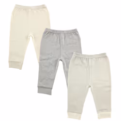 Luvable Friends 10132188_NeutralGrayStripe_24, Male, Baby (0 - 2 years), 18-24 M, Cotton, 3 pc(s)