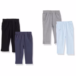 Luvable Friends Unisex Baby cotton Pants Boy Solid 3-6 Months