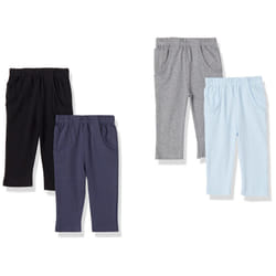 Luvable Friends Unisex Baby cotton Pants  Boy Solid  3-6 Months