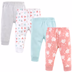 Luvable Friends Unisex Baby cotton Pants girl Basic Elephant 6-9 Mon