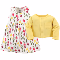 Luvable Friends 10137132_Tulips_5T, Baby (0 - 2 years), Female, 5 Toddler