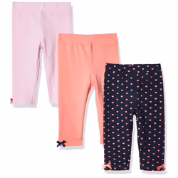 Hudson Baby Unisex Baby cotton Pants and Leggings Hearts  4 Toddler