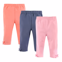 Hudson Baby Unisex Baby Cotton Pants and Leggings Light Pink Blue  5 Toddler
