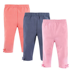 Hudson Baby Unisex Baby Cotton Pants and Leggings Light Pink Blue  5 Toddler