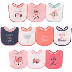 Hudson Baby 10551389_Fox, Female, Baby (0 - 2 years), 10 pc(s), Cotton