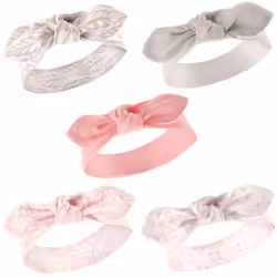 Hudson Baby 10151401_GrayFeather, Child, Female, Headband, Cotton, 5 pc(s)