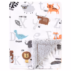 Hudson Baby 10252410_ALPHABETANIMALS_ONESIZE, Boy/Girl