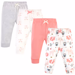 Hudson Baby Unisex Baby Cotton Pants and Leggings Girl Forest  4 Toddler