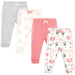 Hudson Baby Unisex Baby Cotton Pants and Leggings Girl Forest  4 Toddler