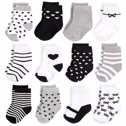 Hudson Baby 10753438_GIRLSGRAYBLACK_12-24M, Baby (0 - 2 years), Female, 12-24 M