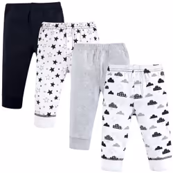 Hudson Baby 10153500_Moon_6-9, Male, Baby (0 - 2 years), 6-9 M, Cotton, 4 pc(s)
