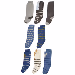 Hudson Baby Unisex Baby Cotton Rich Knee-High Socks  Safari Boy  12-24