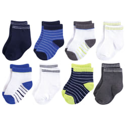 Hudson Baby 10754121_NavyCharcoal_12-24 Male 8 pair(s)