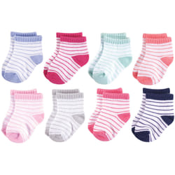 Hudson Baby 10754130_GirlStripes_0-6 Female 8 pair(s)