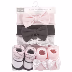 Hudson Baby 10154160_DAMASK_0-9M clothing variety pack