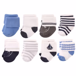 Hudson Baby 10754516_Nautical_6-12, Baby (0 - 2 years), Male, 6-12 M, 8 pair(s)