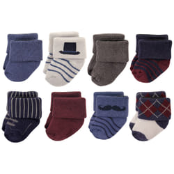 Hudson Baby 10754518_Mustache_6-12 Male 8 pair(s)