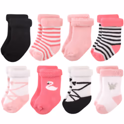 Hudson Baby 10754540_Swan_0-6, Baby (0 - 2 years), Female, 0-6 M, 8 pair(s)