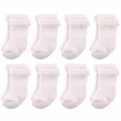 Hudson Baby 10754546_White_12-24, Baby (0 - 2 years), Male, 12-24 M, 8 pair(s)
