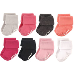 Hudson Baby 10754552_PinkBlack_12-24 Female 8 pair(s)