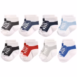 Hudson Baby 10754555_BlackBlueShoes_6-12, Baby (0 - 2 years), Male, 6-12 M, 8 pair(s)