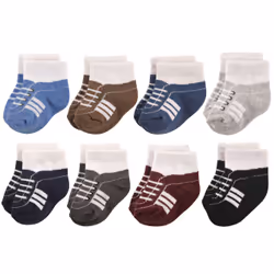 Hudson Baby 10754558_BlueGrayShoes_6-12, Baby (0 - 2 years), Male, 6-12 M, 8 pair(s)
