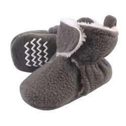 Hudson Baby 10154978_CHARCOAL_0-6M, Booties, Male, Baby (0 - 2 years), 0-6 M