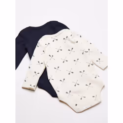 Hudson Baby Unisex Baby Cotton Long-sleeve Bodysuits  Forest  6-9 Mont