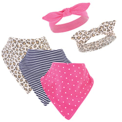 Hudson Baby 10556233_LEOPARD_ONESIZE baby bib Dribble/bandana bib