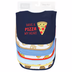 Hudson Baby 10556350_PIZZASNACKS_ONESIZE baby bib Cotton