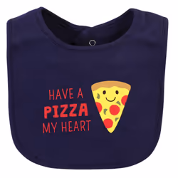 Hudson Baby 10556350_PIZZASNACKS_ONESIZE baby bib Cotton