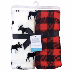 Hudson Baby 10256369_BUFFALOPLAIDMOOSE_OneSize baby blanket Boy