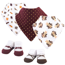 Hudson Baby 11156504_GirlTurkey Dribble/bandana bib