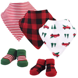 Hudson Baby 11156506_ChristmasTree Dribble/bandana bib