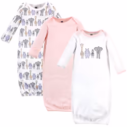 Hudson Baby 10157806_PINKSAFARI_PREEMIE, Child, Female, Preemie, 3 pc(s)