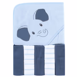 Hudson Baby 10357844_BLUEELEPHANT_OneSize baby towel