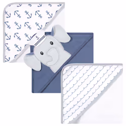 Hudson Baby 10357991_SAILORELEPHANT_ONESIZE, Cotton, Boy