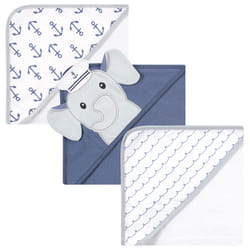 Hudson Baby 10357991_SAILORELEPHANT_ONESIZE baby towel Cotton