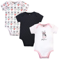 Hudson Baby Unisex Cotton Bodysuits  Bonjour  9-12 Months