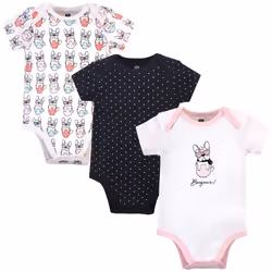Hudson Baby Unisex Cotton Bodysuits  Bonjour  18-24 Months