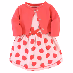 Touched By Nature 10161371_Strawberries_3T, Baby (0 - 2 years), Female, 3 Toddler