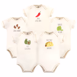 Touched By Nature 10161525_TACO_PREEMIE, Bodysuit, Male, Preemie, Child, Cotton, 5 pc(s)