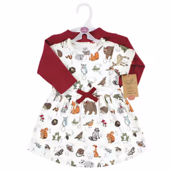 Touched By Nature 10162635_WOODLANDALPHABET_0-3M dress
